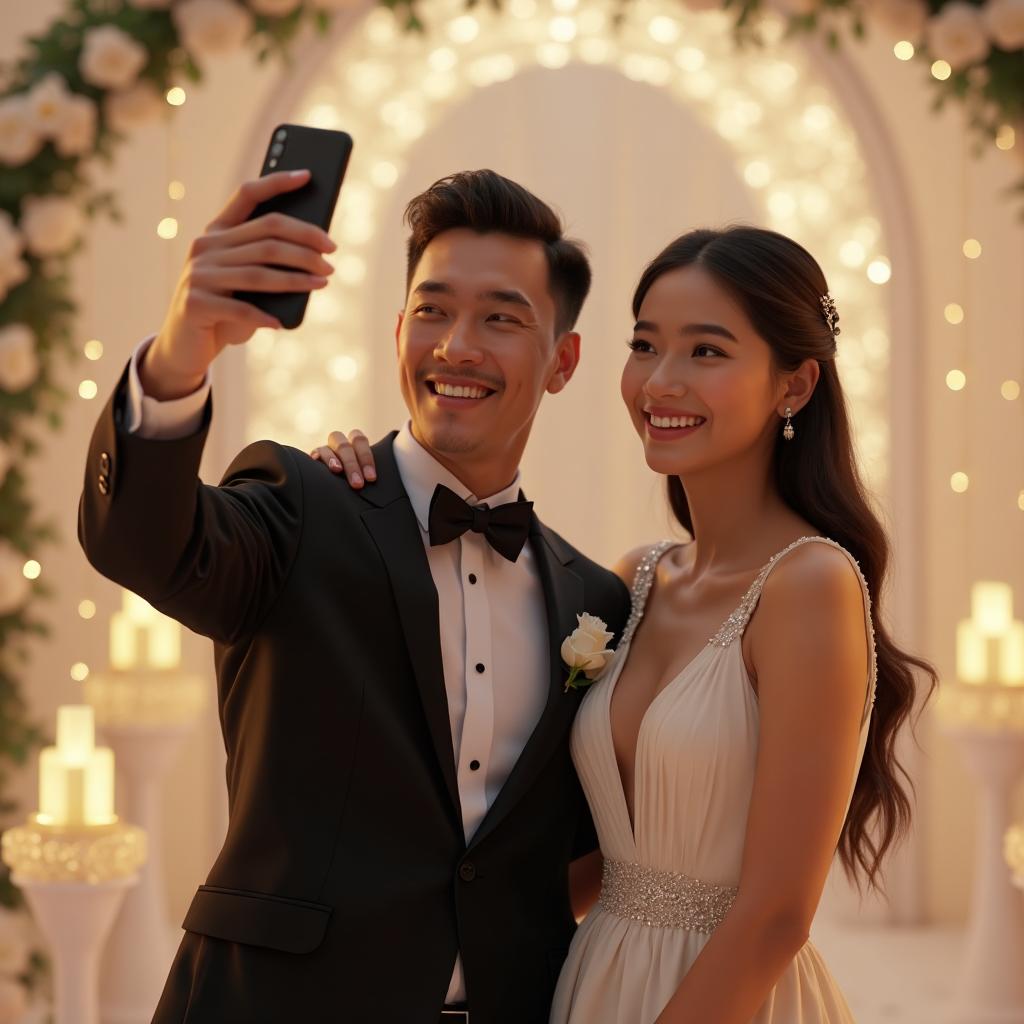 Wedding selfie